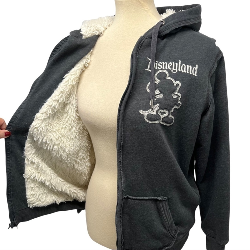 Disney Parks 55th Anniversary Shaggy Fleece Lined Full Zipper MickeyHoodie - Picture 8 of 14